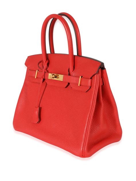 birkin bag red|bolsa hermes birkin pre owned.